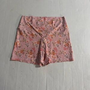 Aerie Floral Pink Bike Shorts
